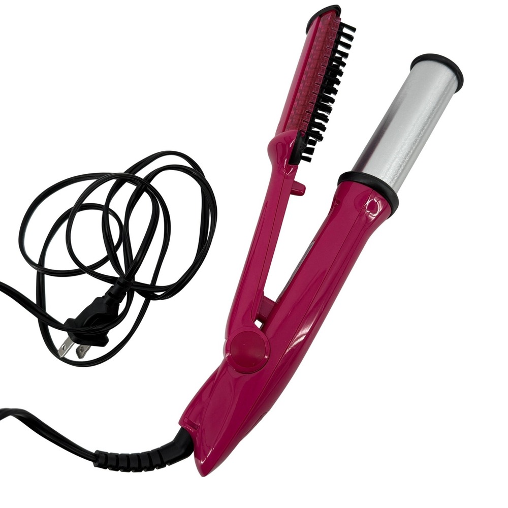 InStyler Original Rotating Curling Iron Brush Guard IS1.2-1001 Pink 1.25" Works